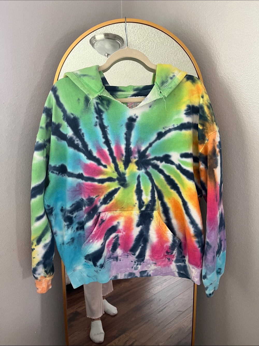 Exist Multicolor Spiral Tie-Dye Hoodie